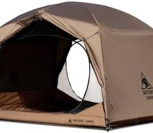 OneTigris JOVIAN 4 Person Camping Tent 3 Season Family Shelter Easy Setup Outdoor Backpacking with 2000mm Outer Rainfly, 5000mm Bottom & Waterproof Floor Mat